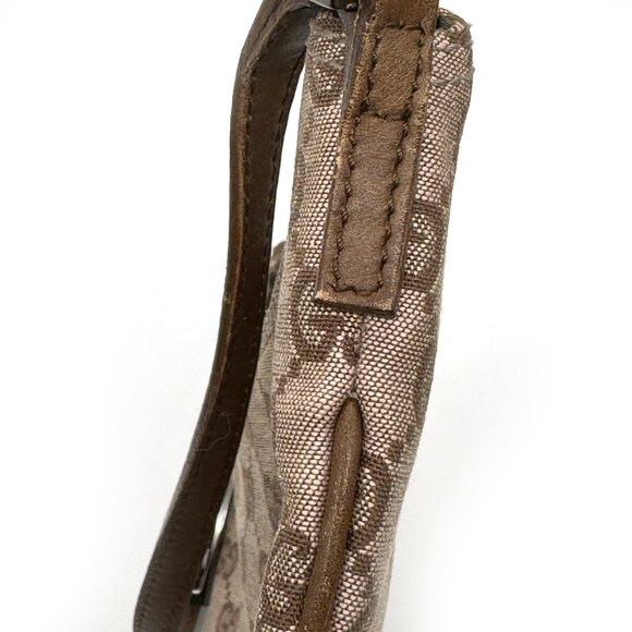 Gucci Vintage GG Pink Canvas Slim Pochette Mini Shoulder Bag COA Style #0050813 - Picture 11 of 13